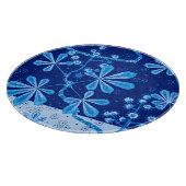 Azure Frost Round Glass Cutting Board Snijplank (Hoek)
