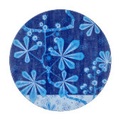 Azure Frost Round Glass Cutting Board Snijplank (Voorkant)