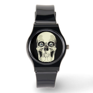 Azure Gaze Skull Horloge