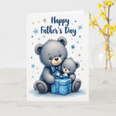 Azure Gift Vaderdag Knuffelkaart Kaart (Gele Bloem)