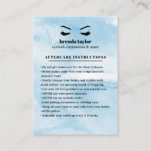 Azure Glam Eyelash Browbar Instructions Visitekaartje