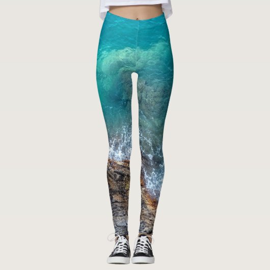Azure-golven Leggings (Voorkant)
