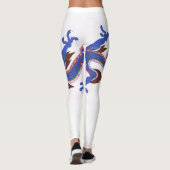 Azure Guardian-Japanese Dragon of the Eastern Sky Leggings (Achterkant)