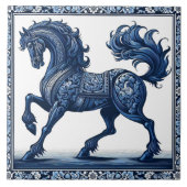 Azure Hengst: Botanical Grace Tegeltje (Voorkant)