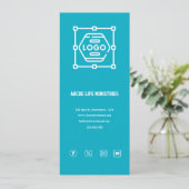 Azure Kerk Welkomstkaart Kaart (Staand voorkant)