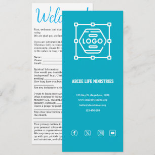 Azure Kerk Welkomstkaart Kaart