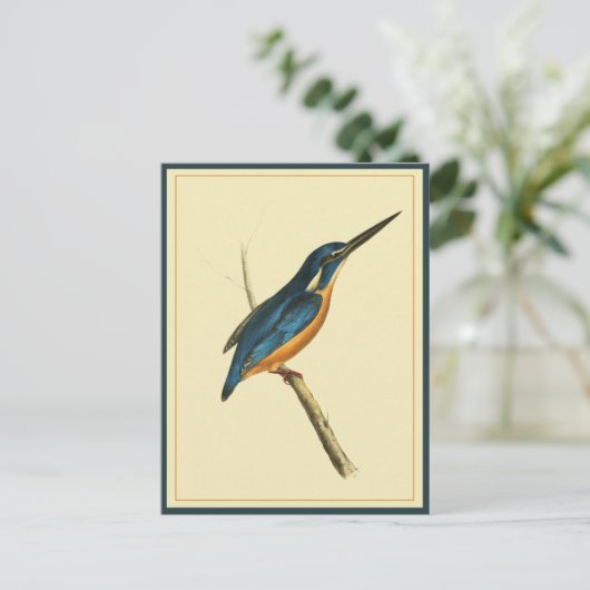 Azure Kingfisher Briefkaart (Staand voorkant)