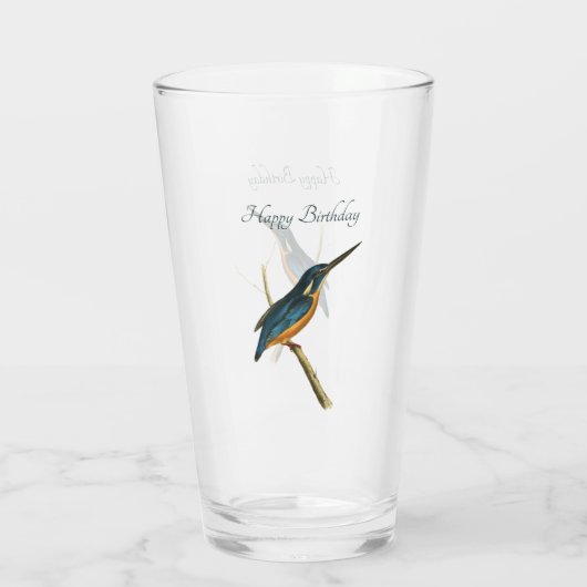 Azure Kingfisher Glas (Achterkant)