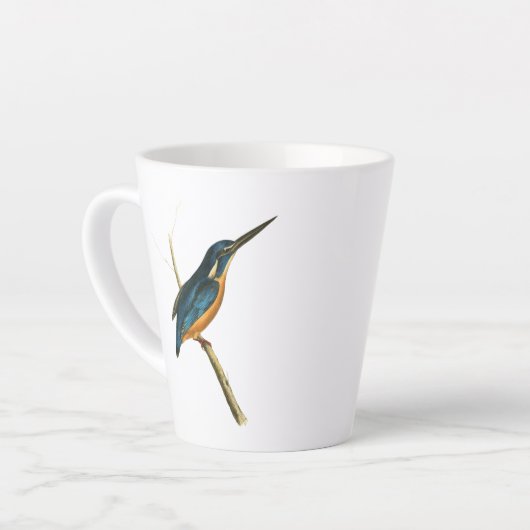 Azure Kingfisher Latte Mok (Linkerhoek)