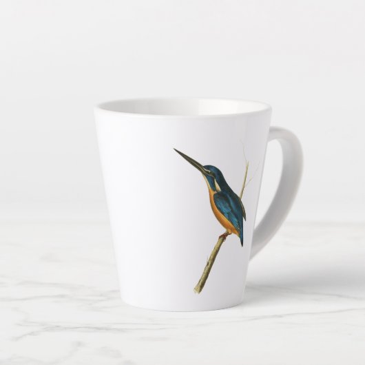 Azure Kingfisher Latte Mok (Rechterhoek)