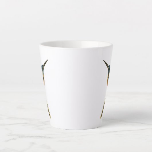 Azure Kingfisher Latte Mok (Voorkant)