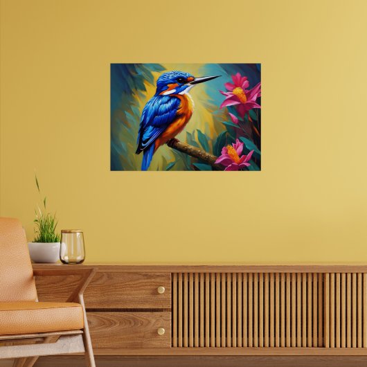 Azure Kingfisher Poster (Woonkamer 2)