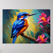 Azure Kingfisher Poster (Voorkant)