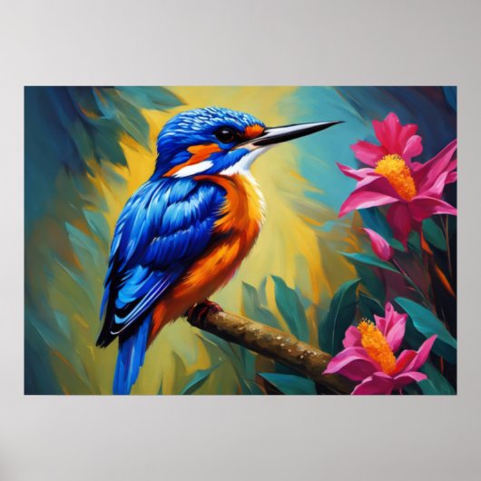 Azure Kingfisher Poster (Voorkant)