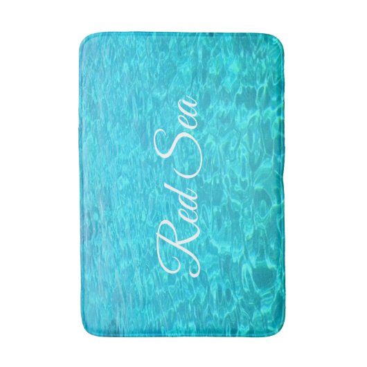 Azure-lagune in het Rode zee Badmat (Voorkant Verticaal)