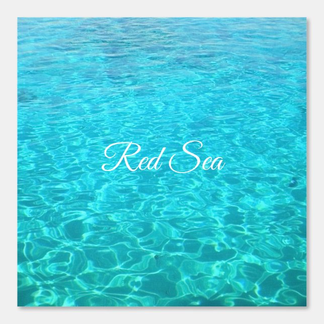 Azure-lagune in het Rode zee Behang (Voorkant)