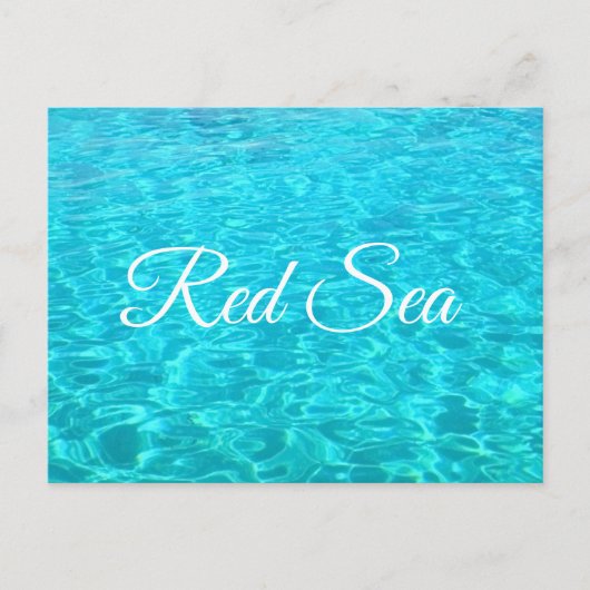 Azure-lagune in het Rode zee Briefkaart (Voorkant)