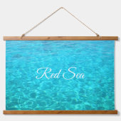 Azure-lagune in het Rode zee Hangend Wandkleed (Voorkant)