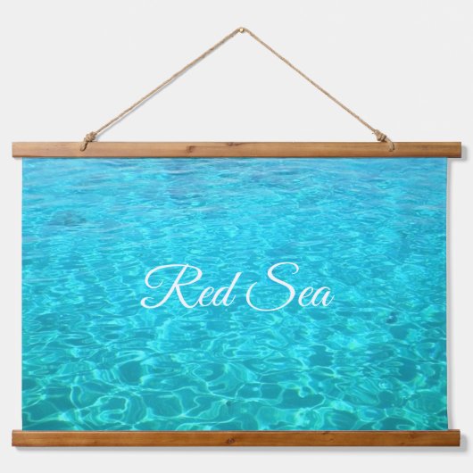 Azure-lagune in het Rode zee Hangend Wandkleed (Voorkant)