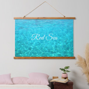 Azure-lagune in het Rode zee Hangend Wandkleed