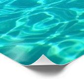 Azure-lagune in het Rode zee Perfect Poster (Hoek)