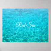 Azure-lagune in het Rode zee Poster (Voorkant)