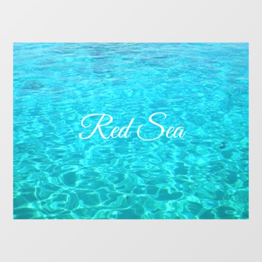 Azure-lagune in het Rode zee Raamsticker (Vel)