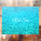 Azure-lagune in het Rode zee Raamsticker (Vel 2)