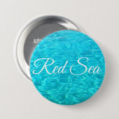 Azure-lagune in het Rode zee Ronde Button 7,6 Cm (Voorkant /achterkant)