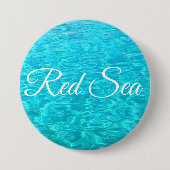 Azure-lagune in het Rode zee Ronde Button 7,6 Cm (Voorkant)