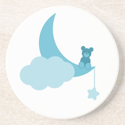 Azure Little Bear Onderzetter (Voorkant)