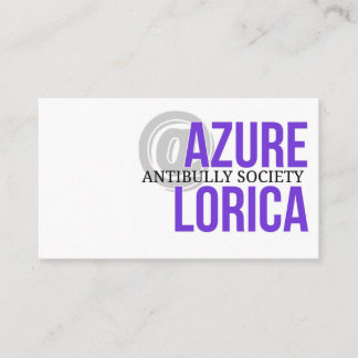 Azure Lorica Antibully Society Visitekaartje