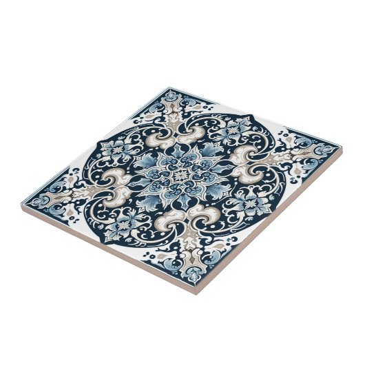 Azure Lotus Majesty Tegeltje (Zijkant)