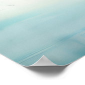 Azure Mangrove Majesty: Waterverf Blue-Green Poster (Hoek)