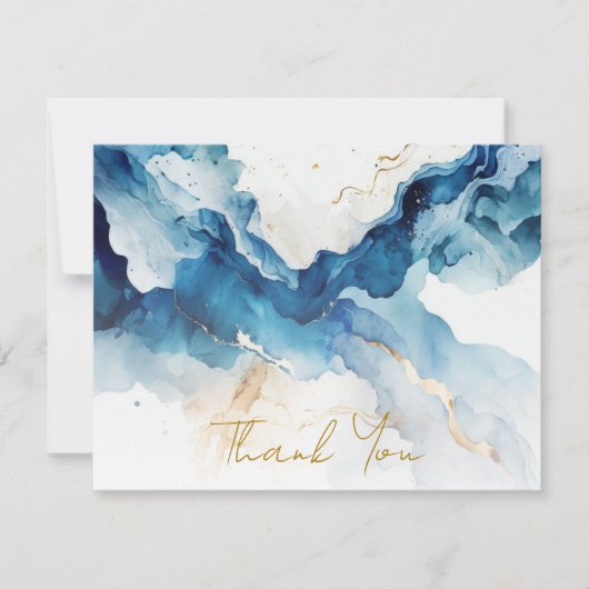 AZURE Marble Dreams Gala Bedankkaart (Voorkant)