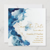AZURE Marble Dreams Gala | Glitter Save The Date (Voorkant)