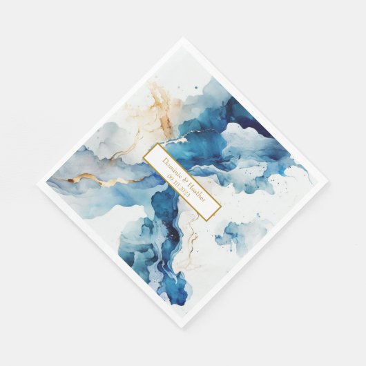 AZURE Marble Dreams Gala | Glitter Sla de datum op Servet (Hoek)