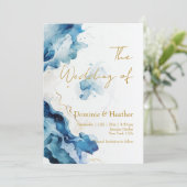 AZURE Marble Dreams Gala Kaart (Staand voorkant)