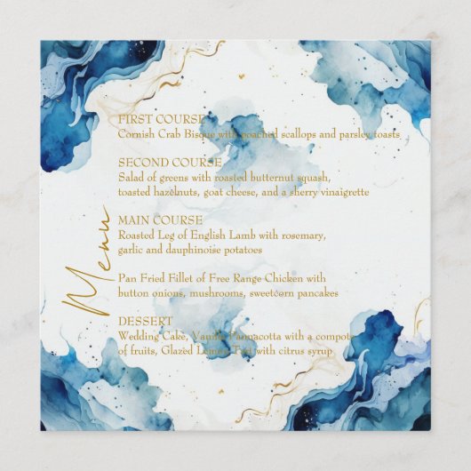 AZURE Marble Dreams Gala Menu (Voorkant)