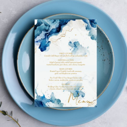 AZURE Marble Dreams Gala Menu