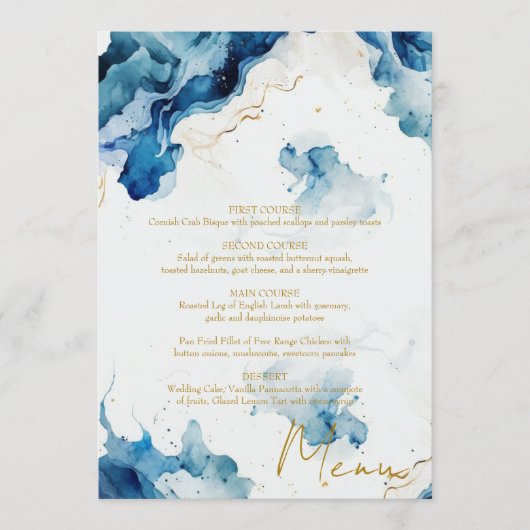 AZURE Marble Dreams Gala Menu (Voorkant)