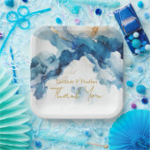 AZURE Marble Dreams Gala Papieren Bordje (Feest)