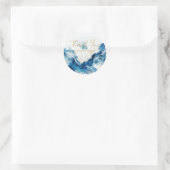 AZURE Marble Dreams Gala Ronde Sticker (Tas)