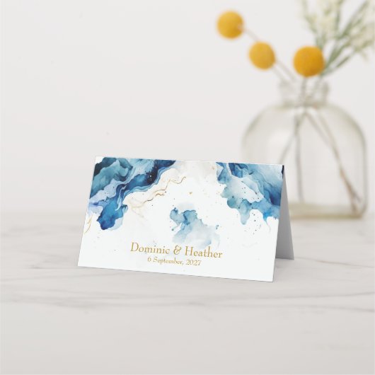 AZURE Marble Dreams Gala Table Plaatskaartje (Achterkant)