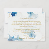 AZURE Marmeren Dromen Gala Bedankkaart (Achterkant)