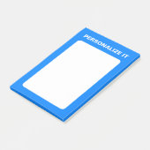 Azure Modern Personalized Versatile Post-it® Notes (Schuin)