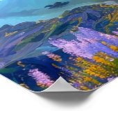 Azure Oasis: een Serene Mountain Lake Poster (Hoek)