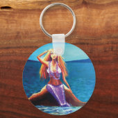 Azure Ocean - Mermaid Art Sleutelhanger (Voorkant)