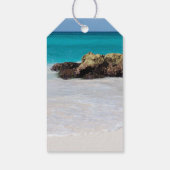 Azure Ocean Sandy Beach Foto bruiloft Dank u Cadeaulabel (Achterkant)