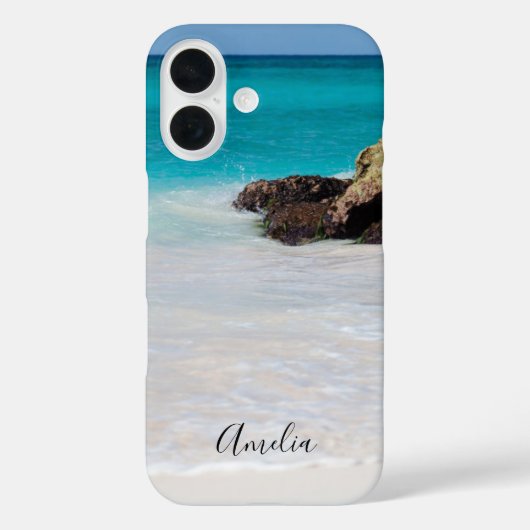 Azure Ocean Sandy Beach Foto Case-Mate iPhone Case (Achterkant)
